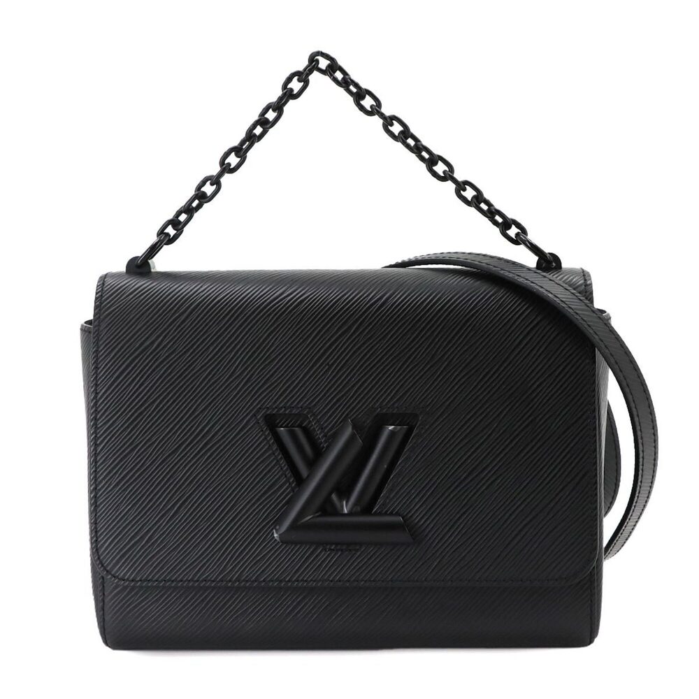 Louis Vuitton Epi Twist MM 2-way Handbag/Shoulder Bag, Leather, Black, M55858